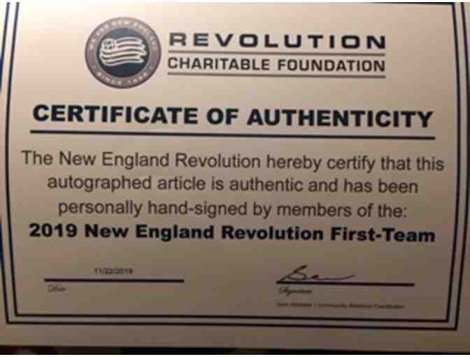 New England Revolution Team Autographed Soccer Ball