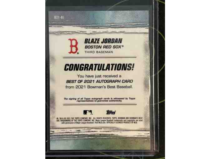Blaze Jordan Autographed Baseball Card & 5 Tickets to Card and Collectibles Show