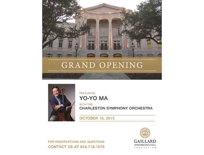 Two Tickets to Gaillard Center Grand Opening Gala