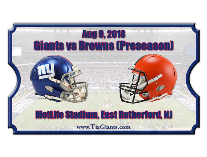 Kimball Fuel - 4 Tickets to NY Giants vs. Cleveland Browns - Photo 1