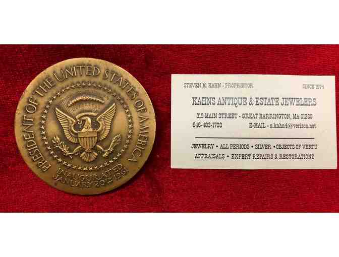 Kahns Antique & Estate Jewelers - Bronze JFK Inaugural Medallion