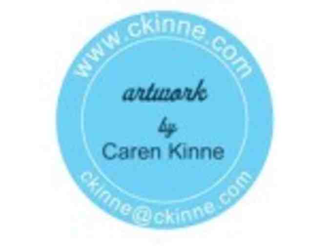 Artwork by Caren Kinne - 'Drifting Lullabies' 18x18 Throw Pillow