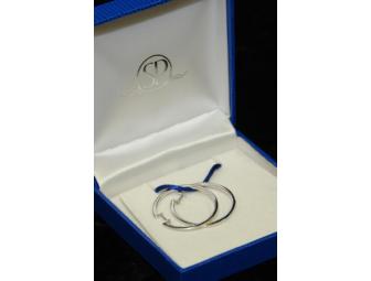 White Gold Diamond Hoop Earrings