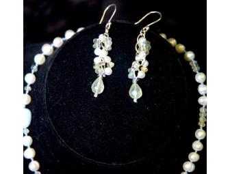 Aquamarine Necklace and Earring Set