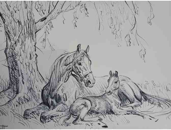 Set of 10 Sam Savitt Horse Prints