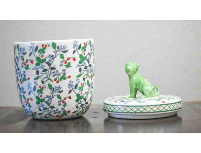 Beautiful Lidded Dog Food Container