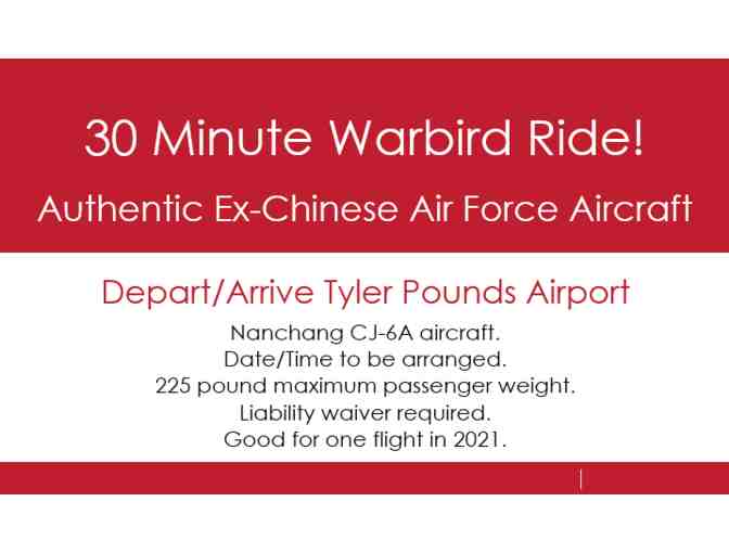 30 Minute Flight in Chinese Nanchang Warbird