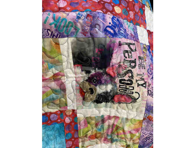 Beautiful Handmade Pet Themed Quilted Wall Hanging or Throw