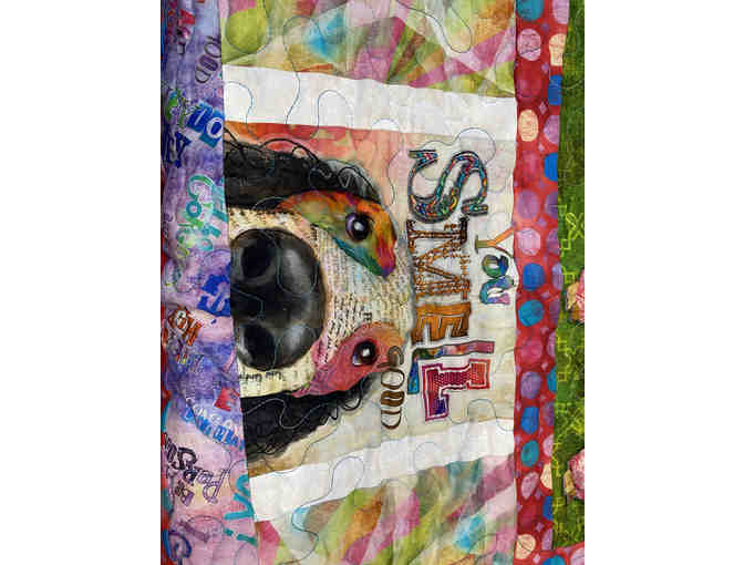 Beautiful Handmade Pet Themed Quilted Wall Hanging or Throw
