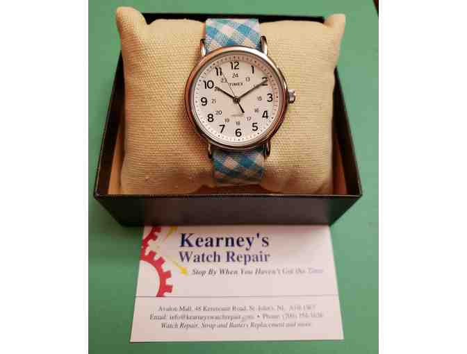 Timex Watch donated by Kearney's Watch Repair