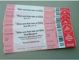 4 Admission Tickets to Rock and Roll Hall of Fame & Museum