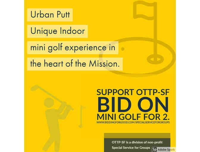 Mini golf for 2 at Urban Putt