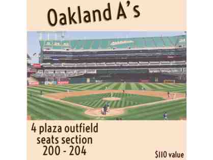 Oakland A's 4 Tickets