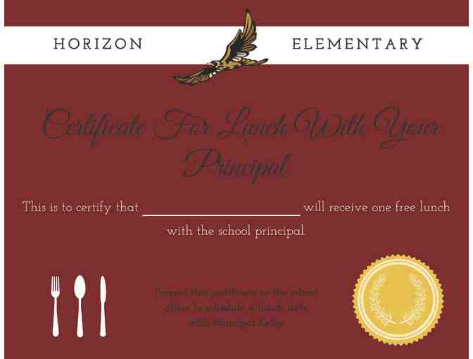 Lunch with your Principal at Horizon Elementary - Photo 1