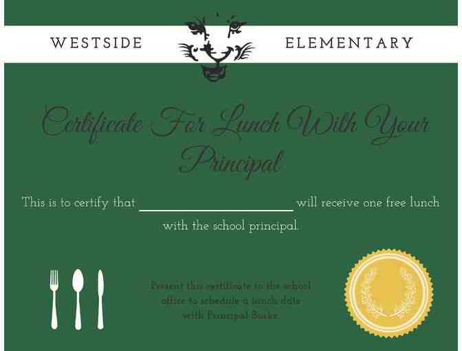Lunch with your Principal at Westside Elementary - Photo 1