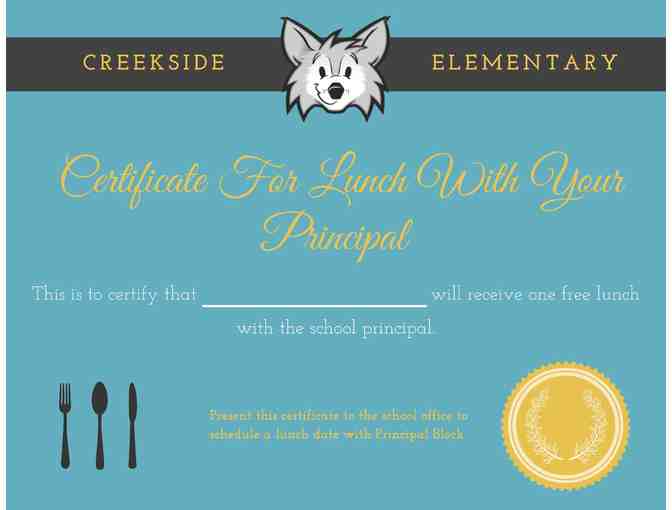 Lunch with your Principal at Creekside Elementary - Photo 1