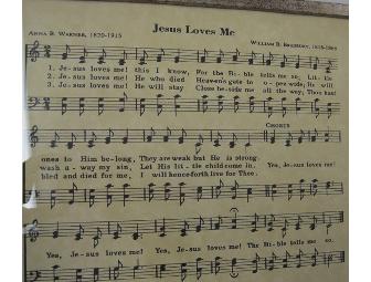 Jesus Loves Me Song Framed Print