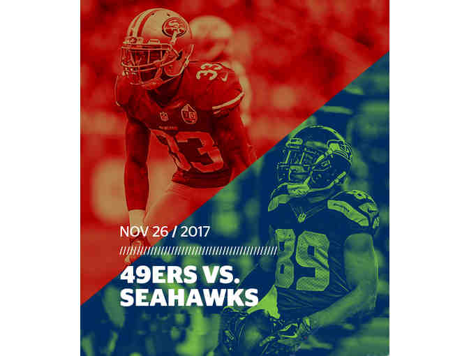 2 Tickets & Parking Pass to the 49ers v Seahawks - Photo 1