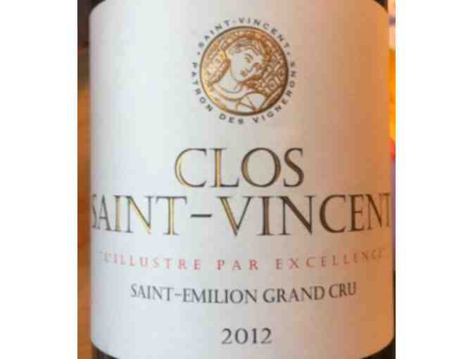 2012 Clos Saint Vincent Saint-Emilion Grand Cru.