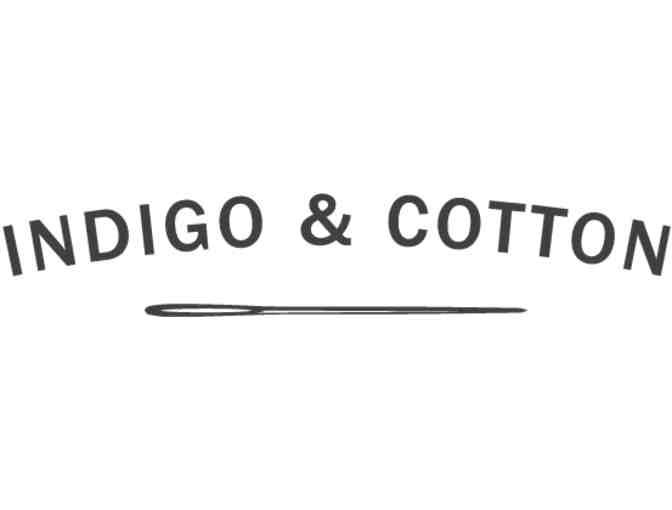 Indigo and Cotton Shopping Card