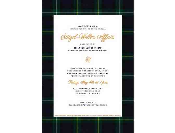 Two Tickets to A Stitzel-Weller Affair in Louisville, KY