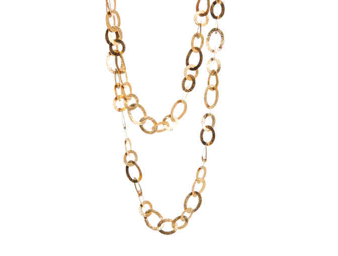 Gold Necklace and Hoops from Seyahan Jewelry