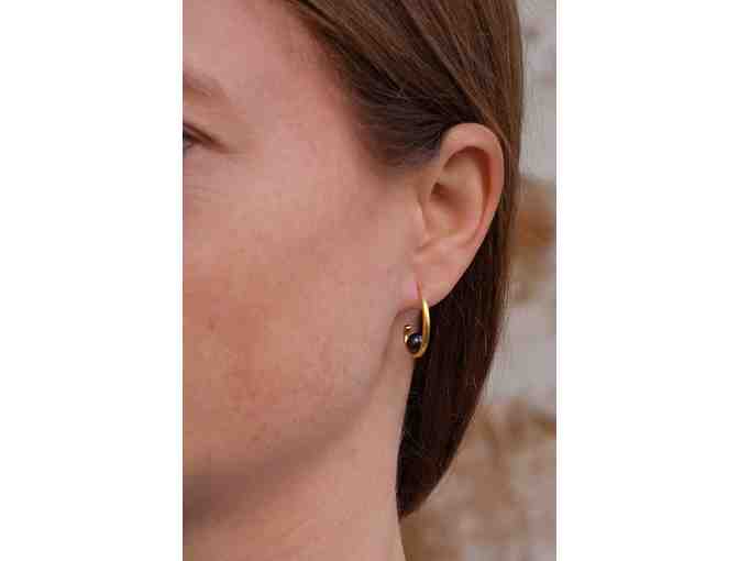 Gold Necklace and Hoops from Seyahan Jewelry