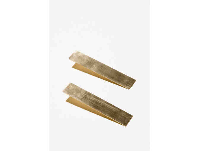 Naked Eyes 10 Brass Cuff & Brass Catherine Earrings
