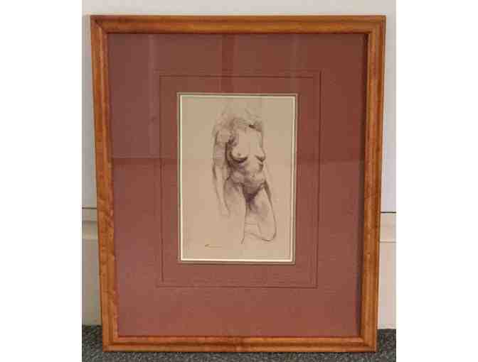 Original Conte Crayon Drawing by Ben Long