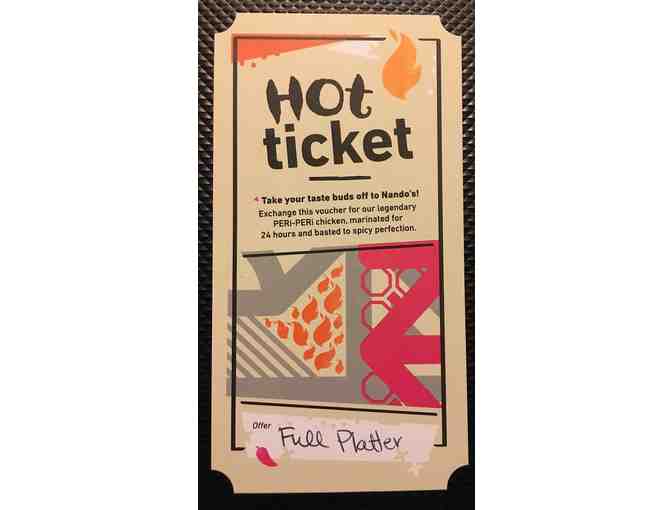 Nando's Peri-Peri One (1) Full Platter meal (for two-three)