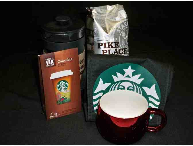Gift Bag of Starbucks Coffee and Two Cups