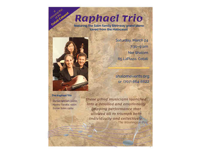 2 VIP Tix to Raphael Trio