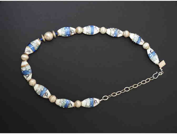 Blue & White Glass Beads - Light and Lovely!