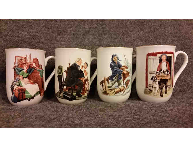 Museum Collection of Cups and Plates inspired by Norman Rockwell