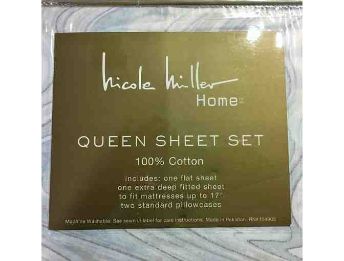 Nicole MIller Home Cotton Queen Sheet Set