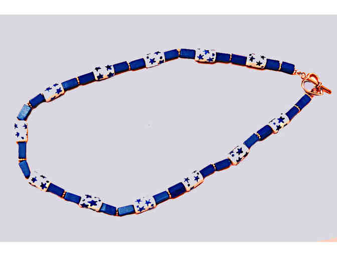 Child-sized Lapis Bead Necklace