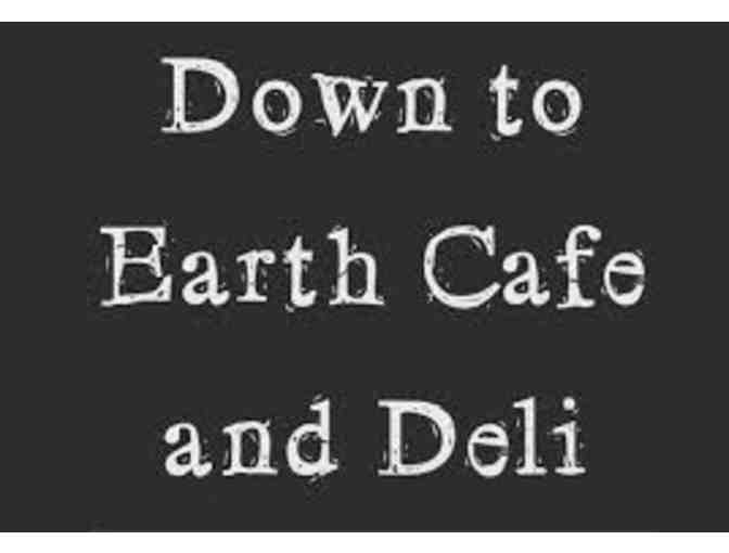 Down to Earth Restaurant Certificate