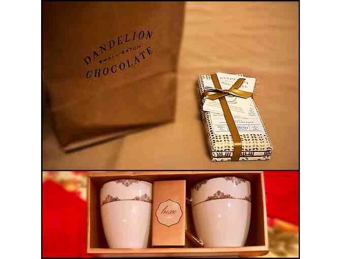 Dandelion Chocolate: Tasting Set of 3 Chocolate Bars + 2 Hot Chocolate Gift Cards