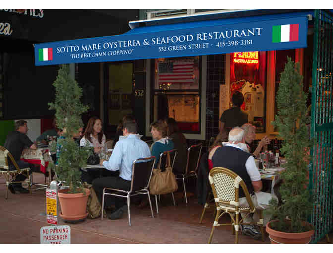Sotto Mare Oysteria & Seafood Restaurant: $50 Gift Certificate