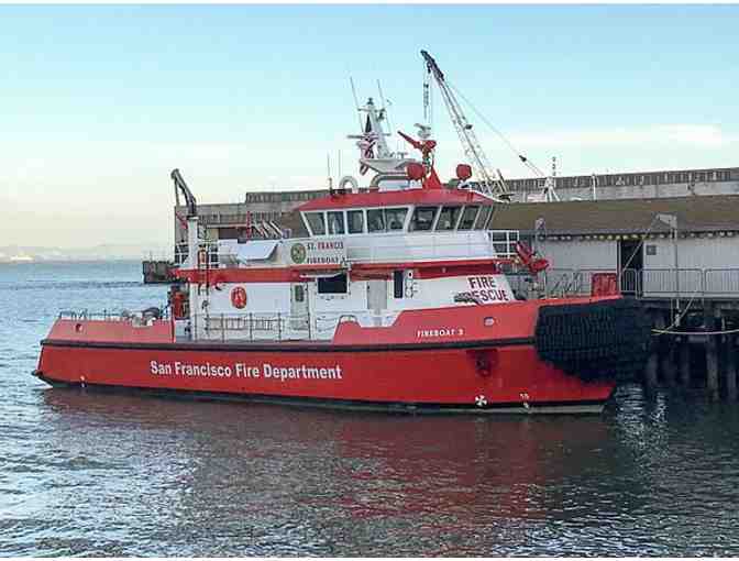 Ride Aboard the SFFD Fireboat + Lunch at Red's Java House for 10 People