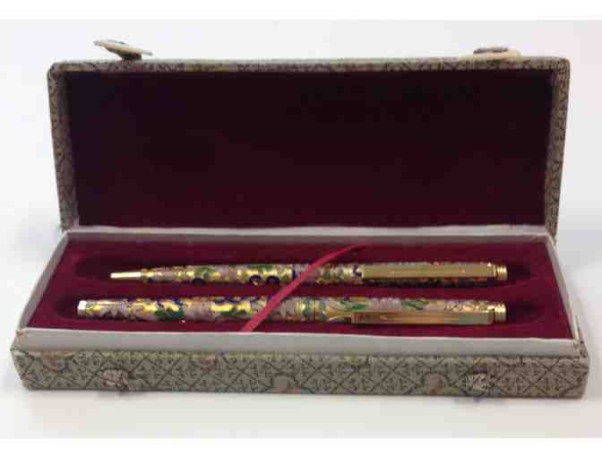 Fountain Pen Hospital - Boxed Oriental Antique Style Pen Set (Ballpoint & Fountain)