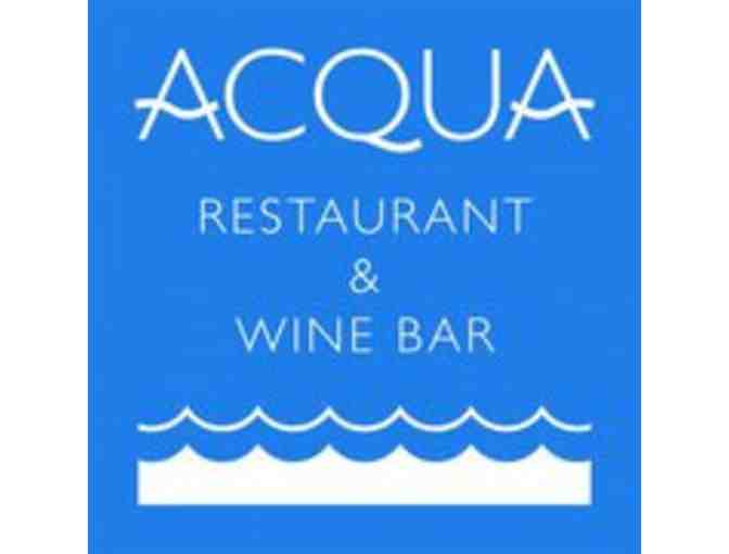 Acqua Restaurant - $75 Gift Certificate