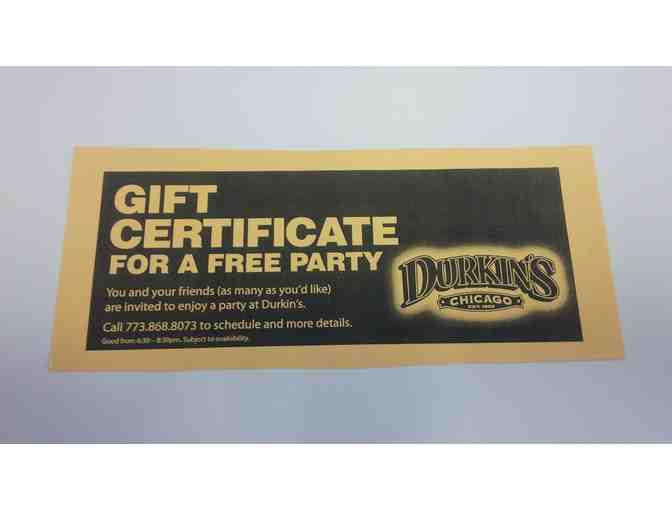 Gift certificate to Durkin's