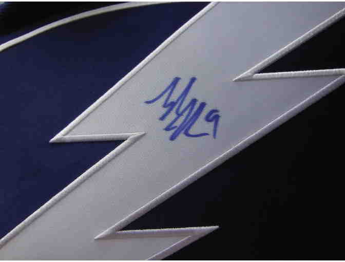 Tampa Bay Lightning-Reebok Home NHL Hockey Jersey Autographed by #9 Tyler Johnson w/COA