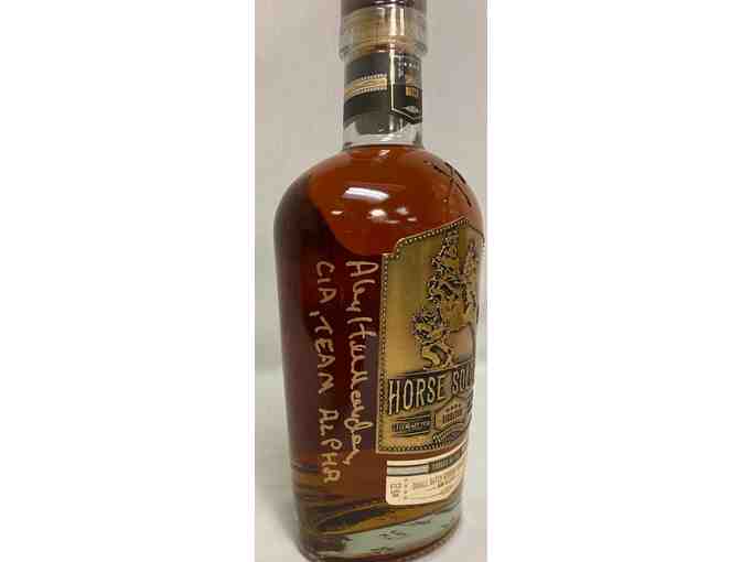 Autographed Bottle of Horse Soldier Whiskey