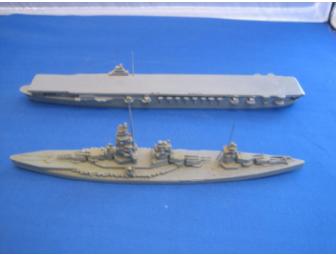 TWO AUTHENTIC U.S. NAVY RECOGNITION SHIPS (sold as a pair)