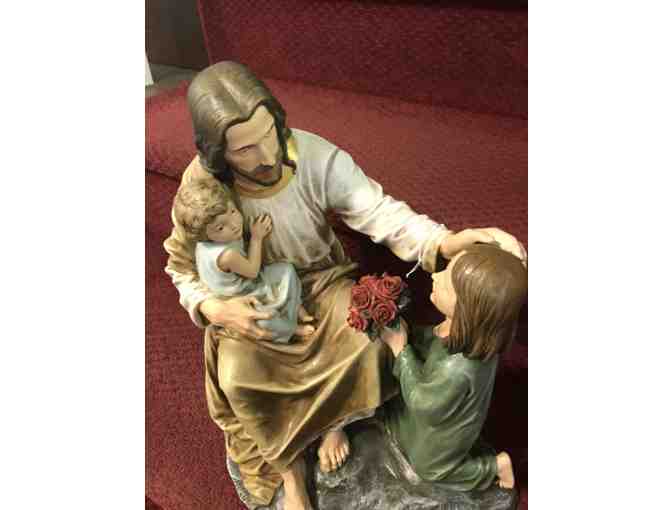 Statue of Jesus with 2 Children