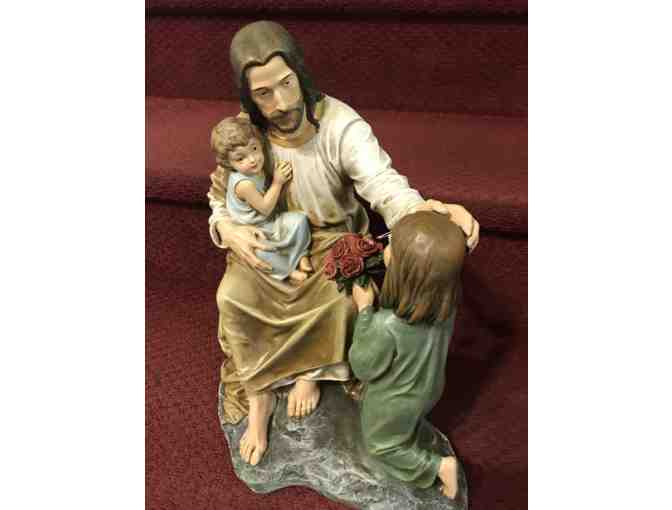 Statue of Jesus with 2 Children