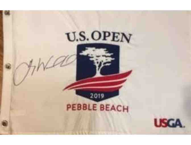 2019 US Open Signed Flag - Photo 1