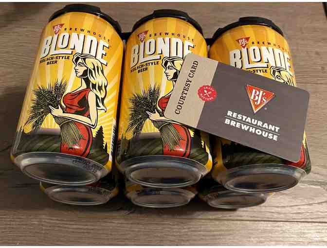 BJ'S RESTAURANT AND BREWHOUSE - 6 pack of Blonde Kolsch-Style Beer + $25 Gift Card - Photo 1